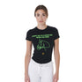 Equestro Women's Slim Fit Cotton T-Shirt Fluorescent Print