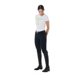 Equestro Women's Slim Fit Cotton T-Shirt Fluorescent Print