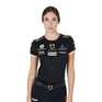 Equestro Women's Technical Fabric Multi Logo T-Shirt #colour_black