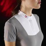 Equestro Ridertechnology women's competition polo shirt short sleeves and buttons