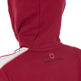 Equestro Women's Hooded Sweatshirt With Front Zip