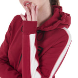 Equestro Women's Hooded Sweatshirt With Front Zip