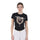 Equestro Women's Slim Fit Cotton T-Shirt Ride More Worry Less Print #colour_black