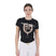 Equestro Women's Slim Fit Cotton T-Shirt Ride More Worry Less Print #colour_black