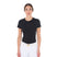 Equestro Women's Basic T-Shirt With Tone-On-Tone Logo #colour_black