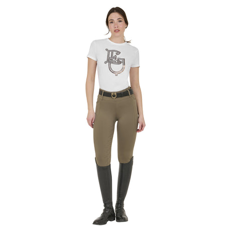 Women's high-waisted leggings with belt loops