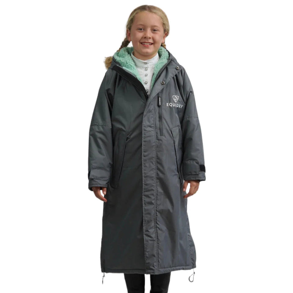 EQUIDRY Children's Thick Fleece Evolution #colour_grey-jade