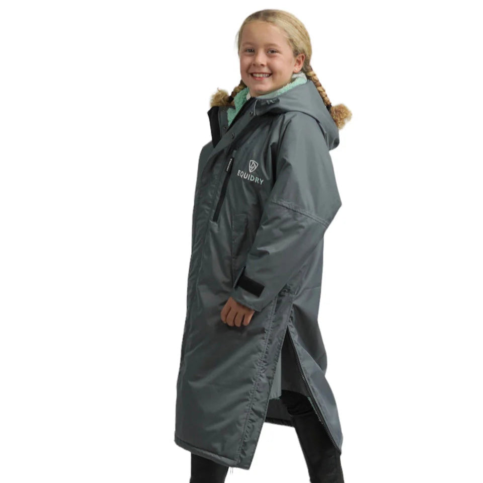 EQUIDRY Children's Thick Fleece Evolution #colour_grey-jade