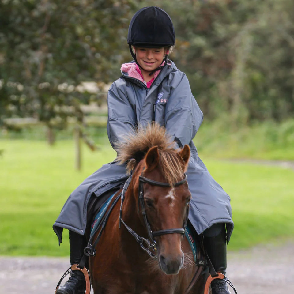 EQUIDRY Children's Thick Fleece Evolution #colour_grey-pale-pink