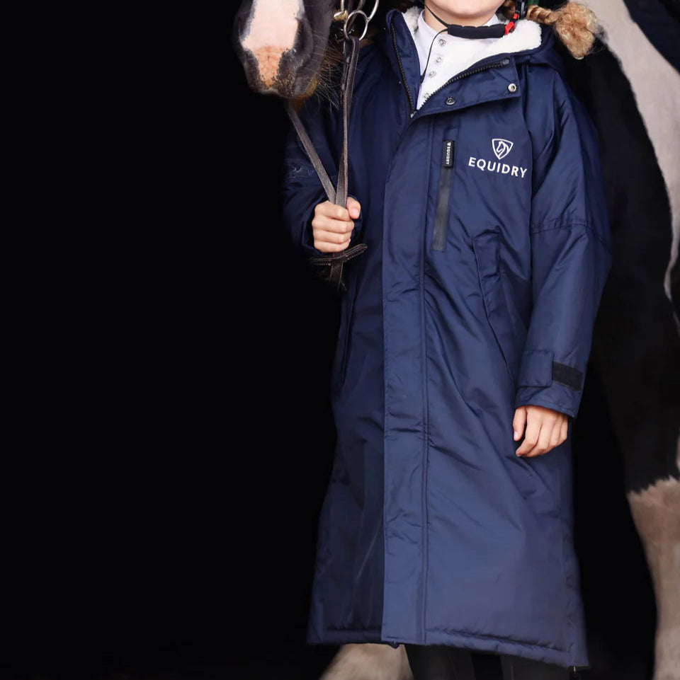 EQUIDRY Children's Thick Fleece Evolution #colour_navy-cream