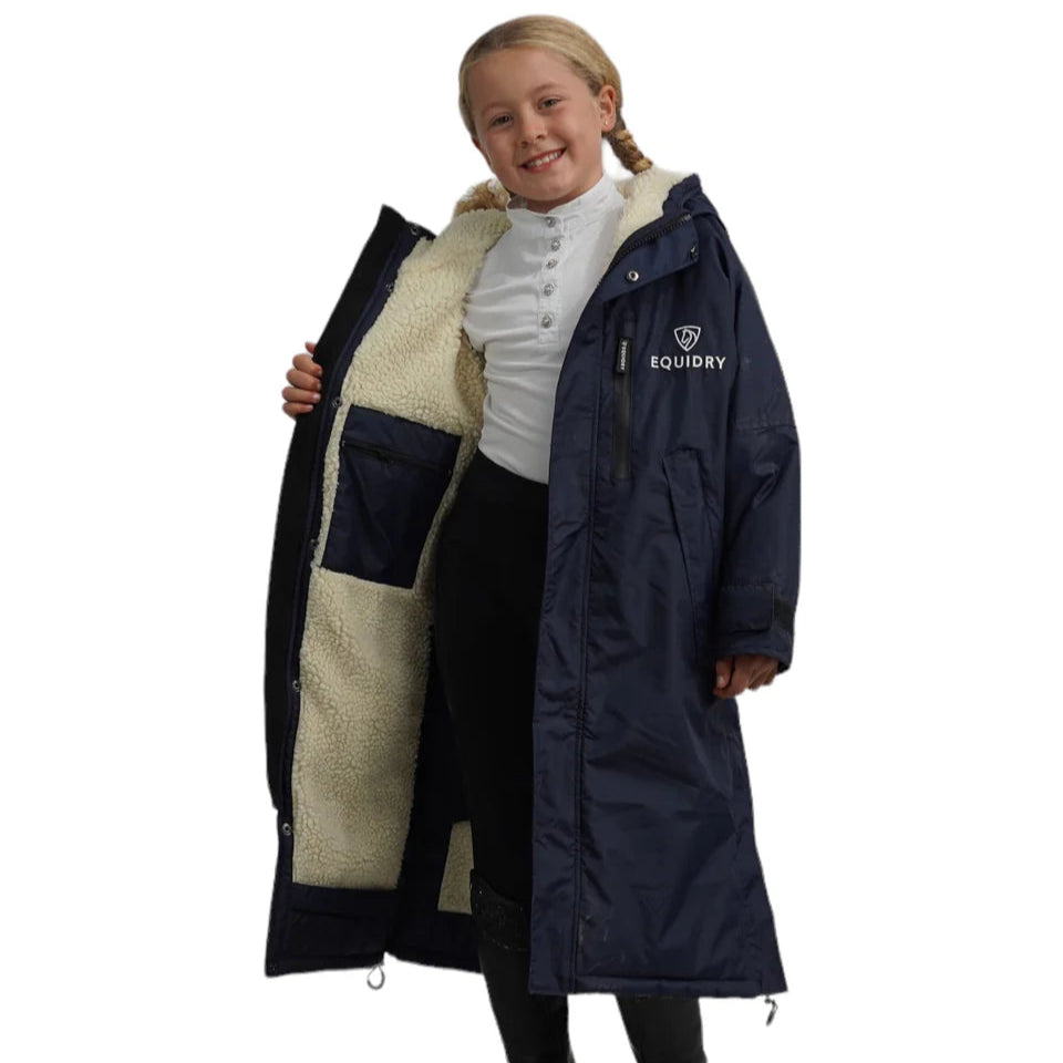 EQUIDRY Children's Thick Fleece Evolution #colour_navy-cream