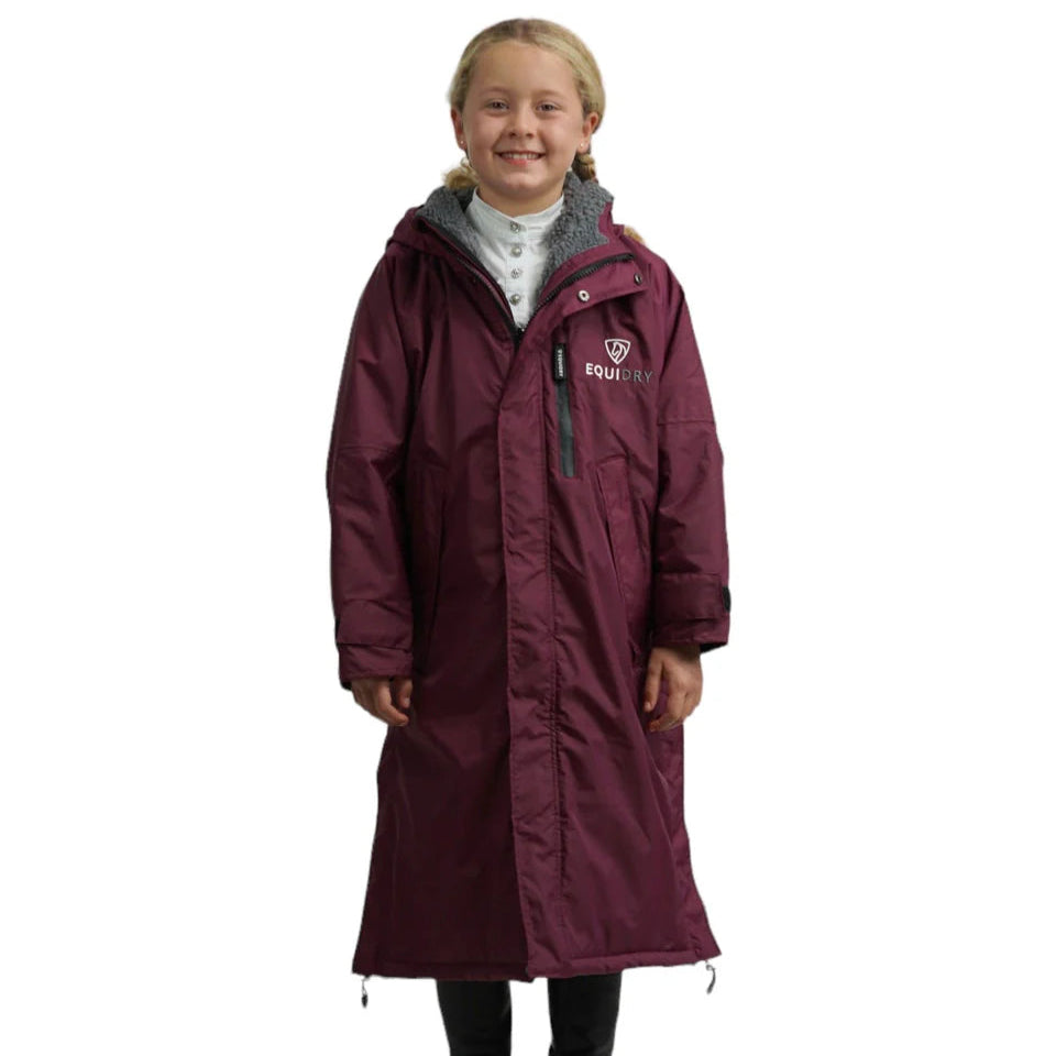 EQUIDRY Children's Thick Fleece Evolution #colour_plum-grey