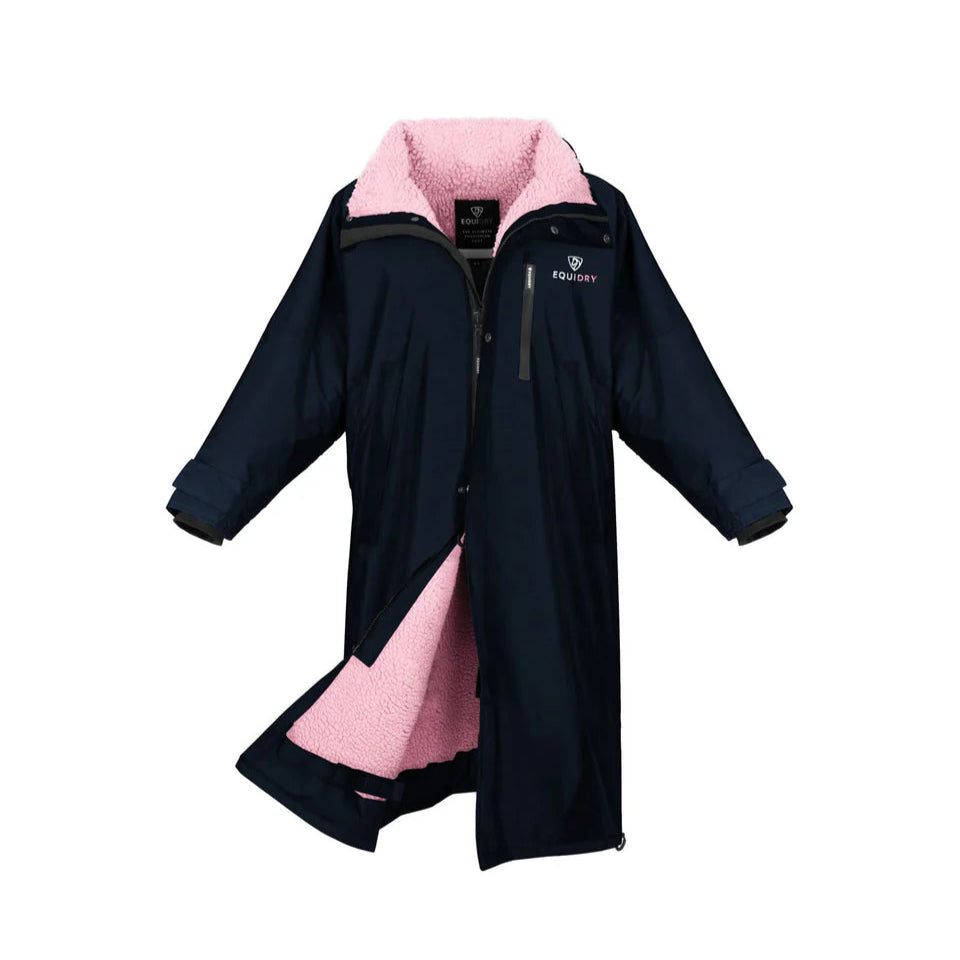 EQUIDRY Children's Thick Fleece Evolution #colour_navy-pale-pink
