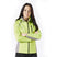 Firefoot Ladies Waterproof Fleeced Lined Jacket #colour_yellow-grey