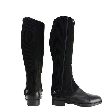 Hy Equestrian Synthetic Nubuck Chaps Black