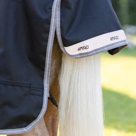 Horseware Ireland Amigo 1200D Pony 0g Turnout Rug #colour_black-titanium-grey-silver