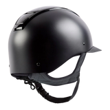 Champion Insight Glitter Round Standard Peak Riding Hat #colour_matt-black-sparkle-black