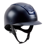 Champion Insight Round Standard Peak Riding Hat #colour_matt-navy