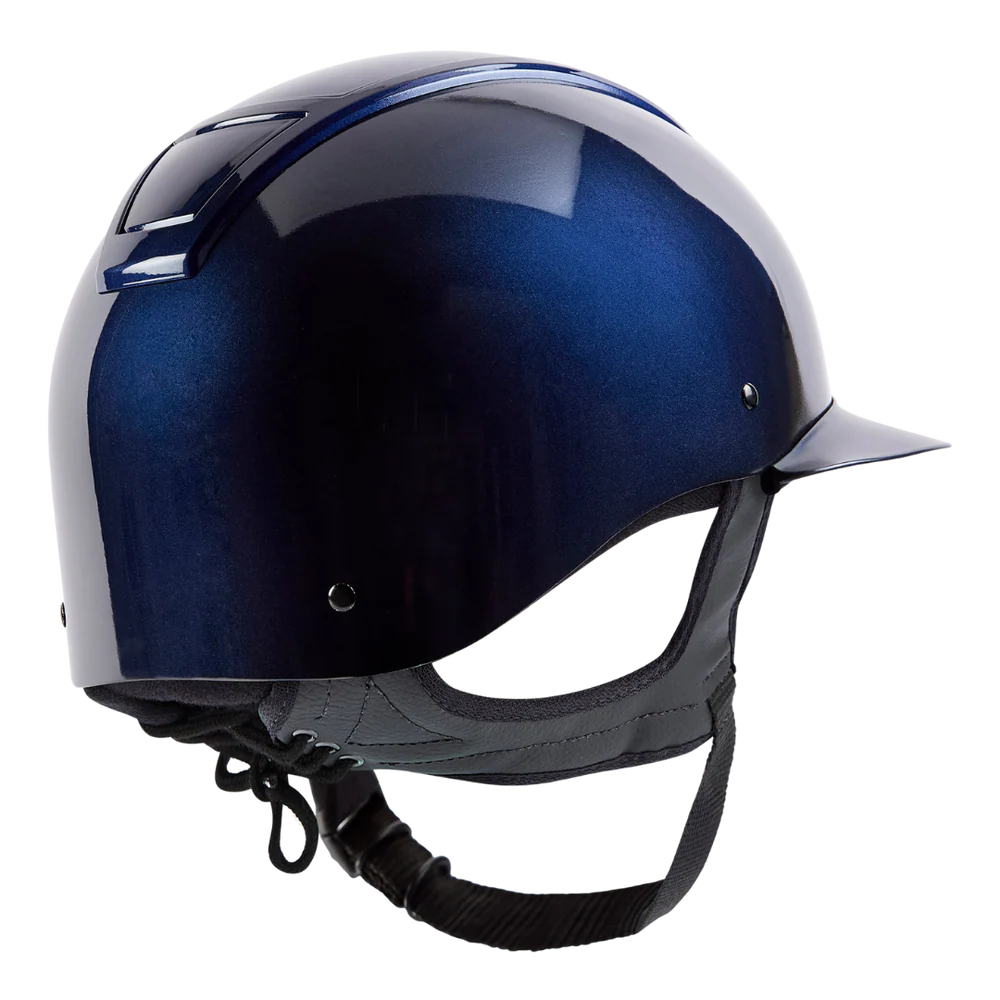 Champion Insight Round Wide Peak Riding Hat #colour_metallic-navy