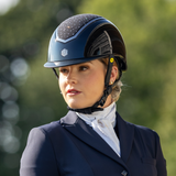 Charles Owen Kylo Crystal Gloss with MIPS Riding Hat #colour_black-gloss-chrome