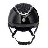 Charles Owen Kylo Crystal Gloss with MIPS Riding Hat #colour_black-gloss-chrome