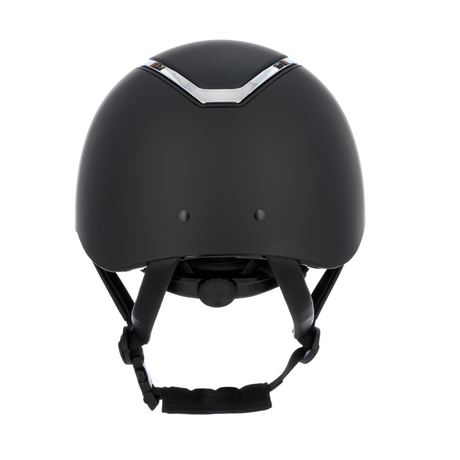 Charles Owen Matte Kylo Riding Hat #colour_black-matte-silver
