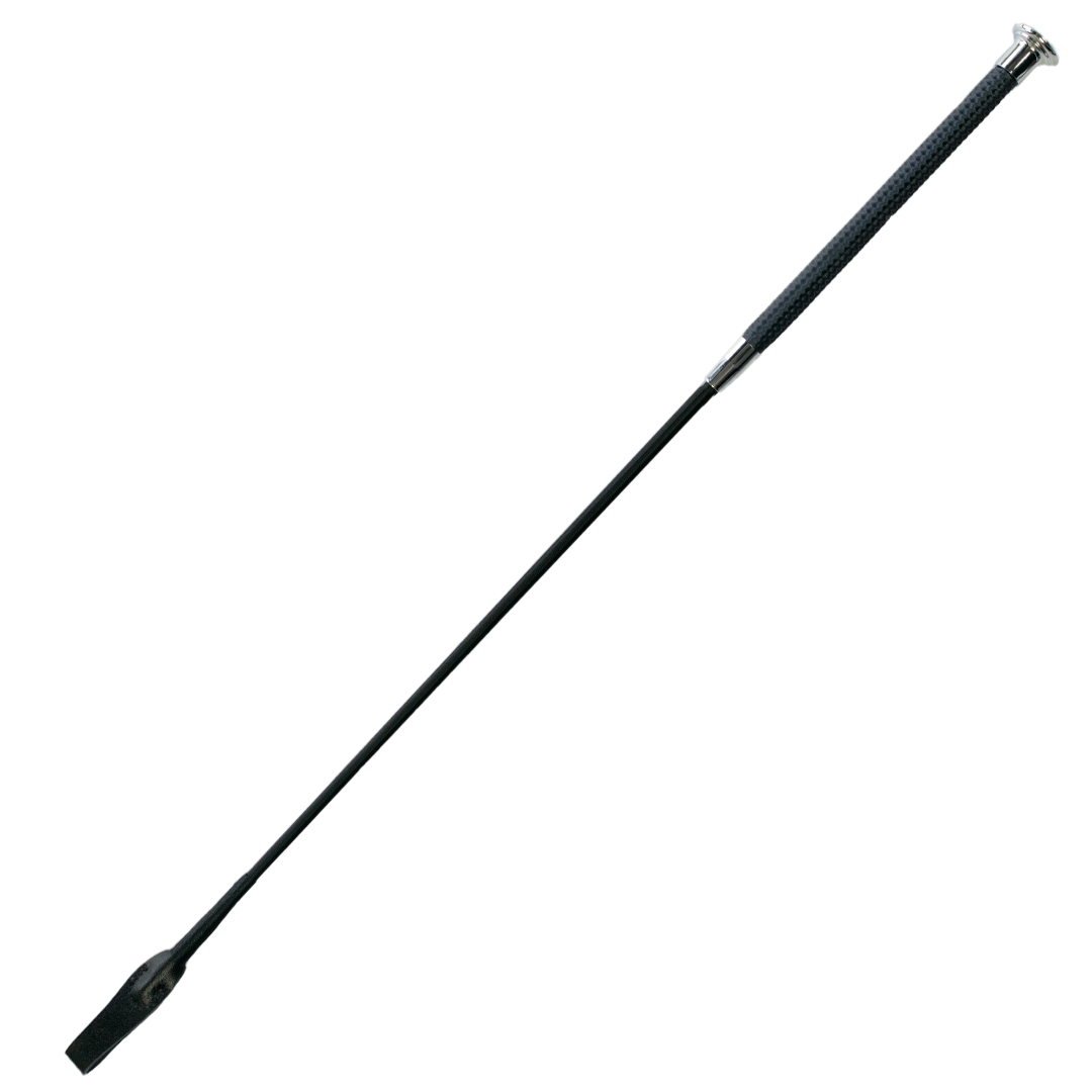 GS Equestrian Metalic Riding Crop #colour_navy-silver