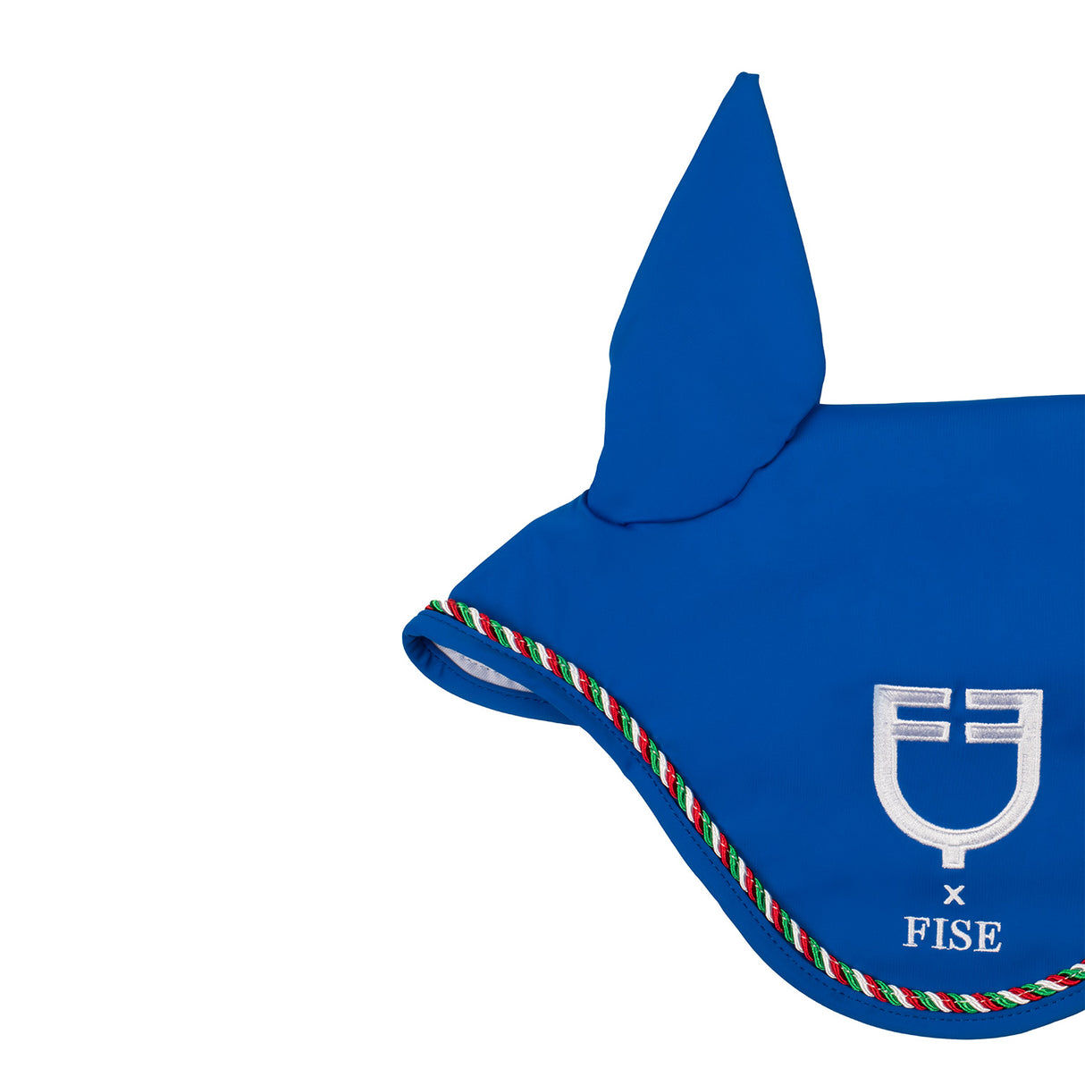 Equestro Fly Veil With Italian Flag Piping Equestro X Fise