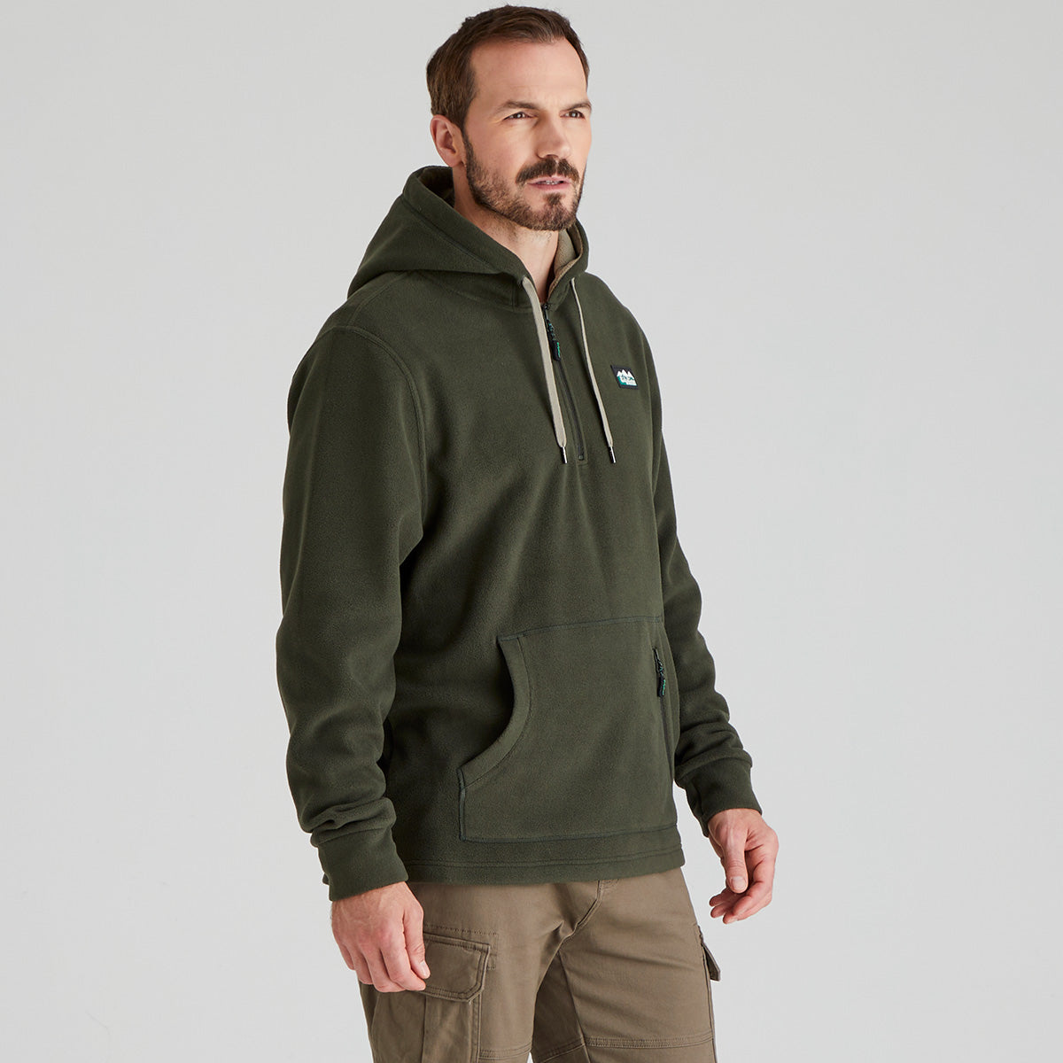 Ridgeline Ballistic Long Sleeved Fleece Hoodie - New #colour_deep-forest