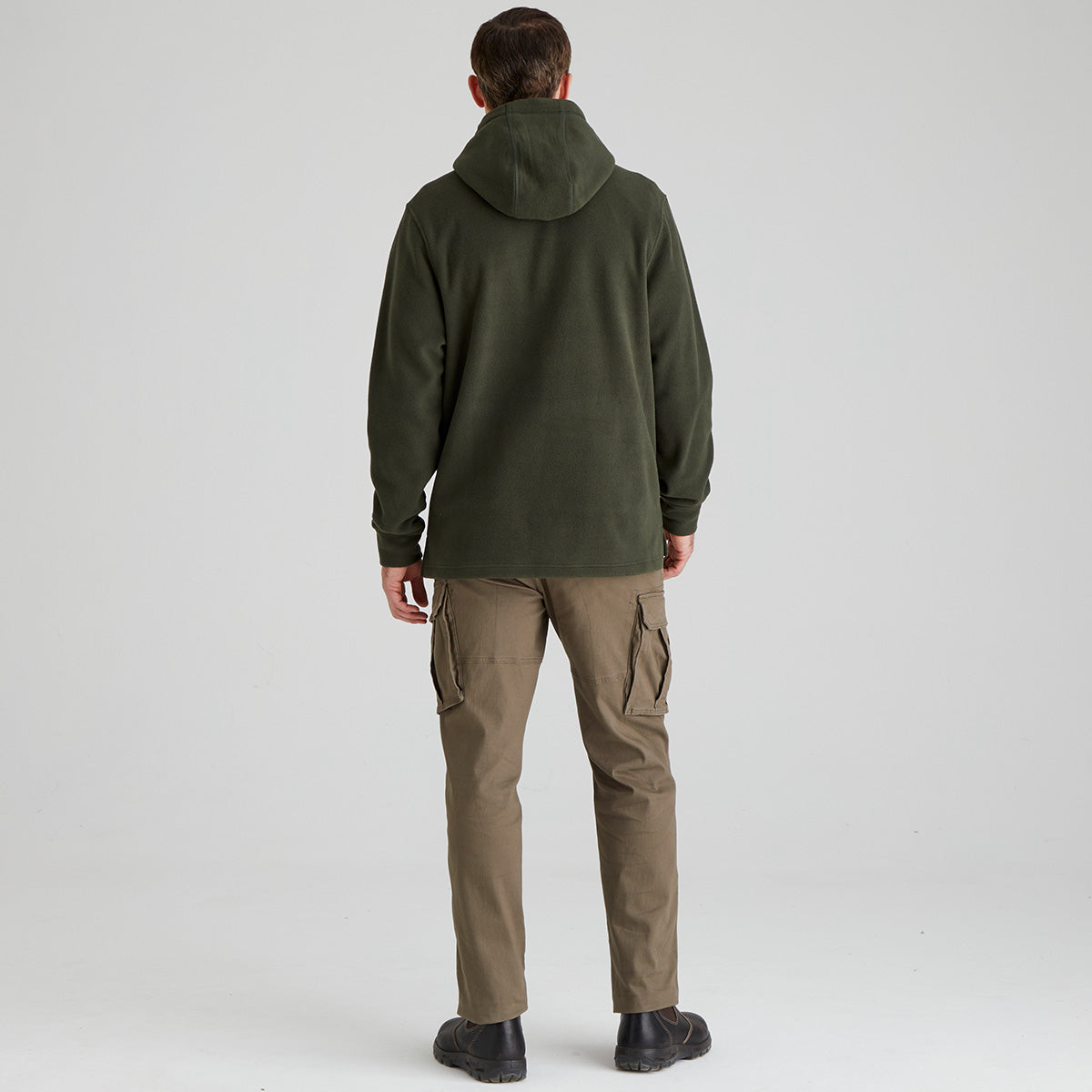 Ridgeline Ballistic Long Sleeved Fleece Hoodie - New #colour_deep-forest