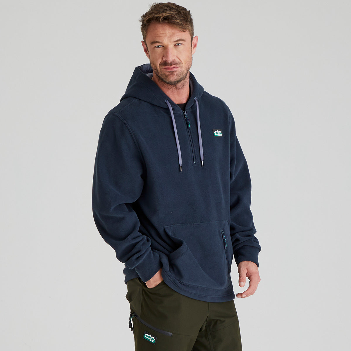 Ridgeline Ballistic Long Sleeved Fleece Hoodie - New #colour_navy