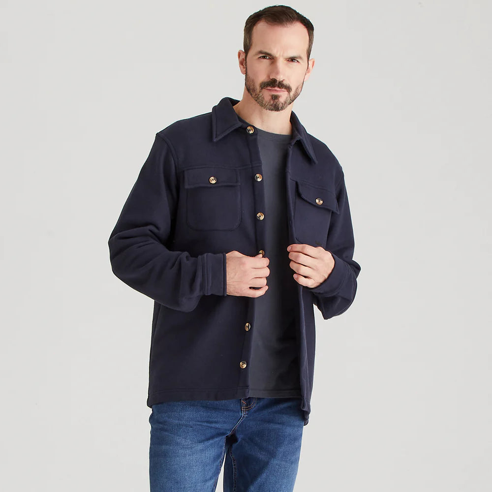 Ridgeline Mens Burnham Work Shirt #colour_navy