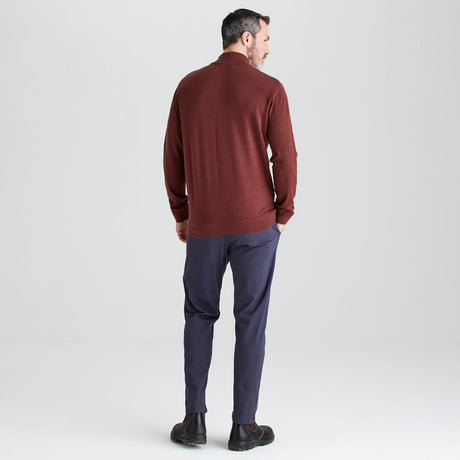 Men's Hartland 1/4 Zip Knit - Oxblood