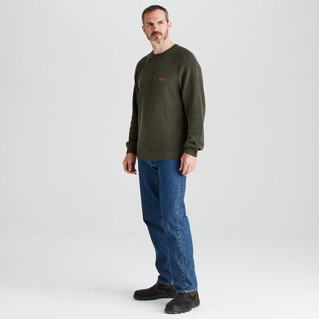 Men's Journeyman Knit Jumper - Moss