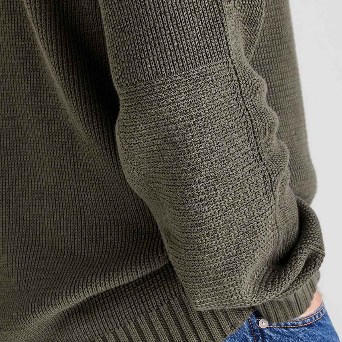 Men's Journeyman Knit Jumper - Moss