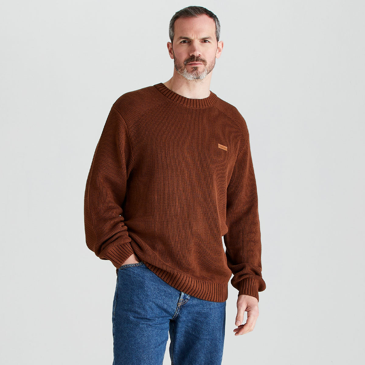 Men's Journeyman Knit Jumper - Nutmeg