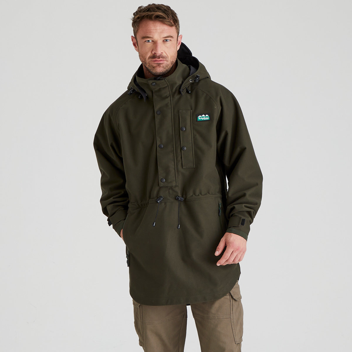 Ridgeline Mens Monsoon Classic Smock - New #colour_deep-forest