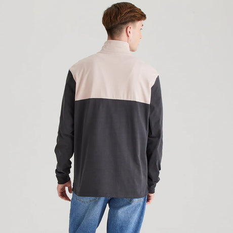 Ridgeline Mens Salthouse Zip Top #colour_shale-multi