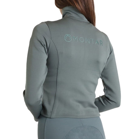 Montar MoTina Softshell Jacket With Tone in Tone Crystals #colour_jade