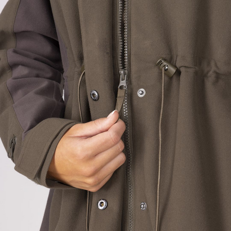 Shires Aubrion Heritage Unisex Full Zip Jacket #colour_dark-olive