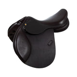 Equestro Jumping Saddle Hammered Leather #colour_brown