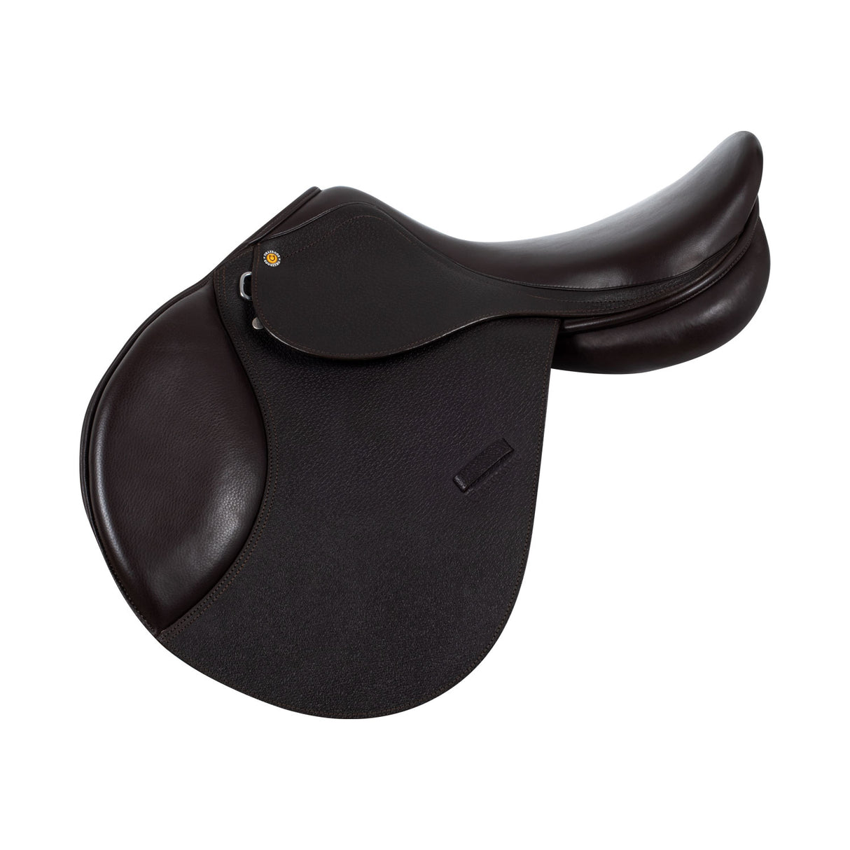 Equestro Jumping Saddle Hammered Leather #colour_brown