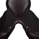 Equestro Jumping Saddle Hammered Leather #colour_brown