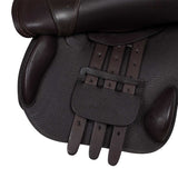 Equestro Jumping Saddle Hammered Leather #colour_brown