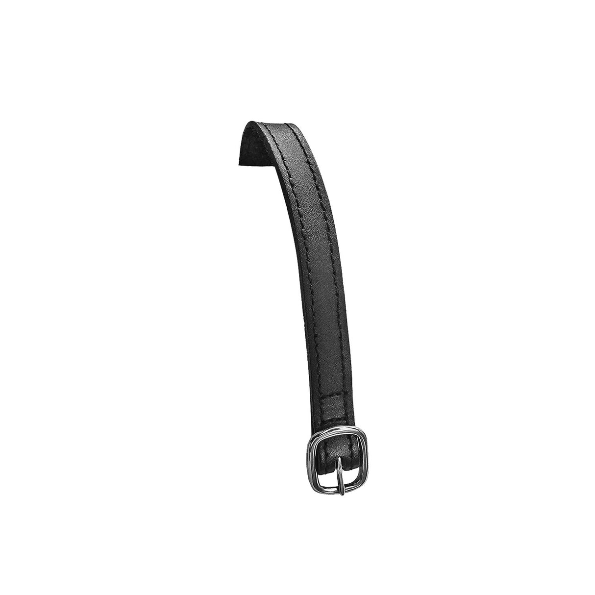 Equestro Laces For Spurs In Leather With Silver Buckle