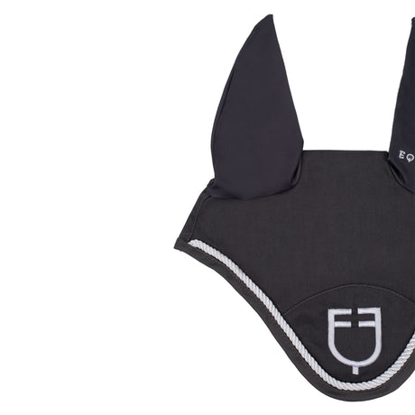Equestro Fly Veil In Cotton With Central Logo #colour_grey