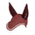 Equestro Cotton Fly Veil With Cordura Fabric And Glitter #colour_burgundy