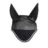 Equestro Cotton Fly Veil And Perforated Mesh Fabric #colour_black