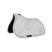 Equestro Jumping Saddle Pad In Cotton With Trimmings With Logo #colour_white