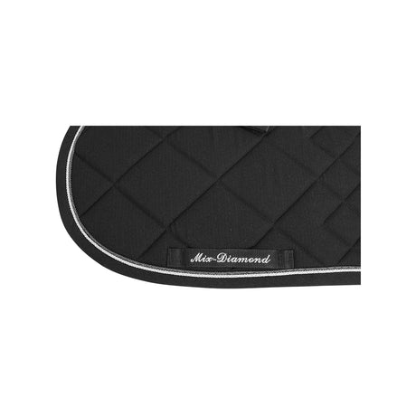 Equestro Diamond Dressage Saddle Pad #colour_black